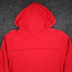 Erin London Womens L Red Cotton Hooded Tunic Top 3/4 Sleeve NWT - take2supply