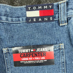 Tommy Hilfiger Y2K Carpenter Jeans Boy 20 Blue Cotton NWT Vintage 2003 Deadstock - take2supply