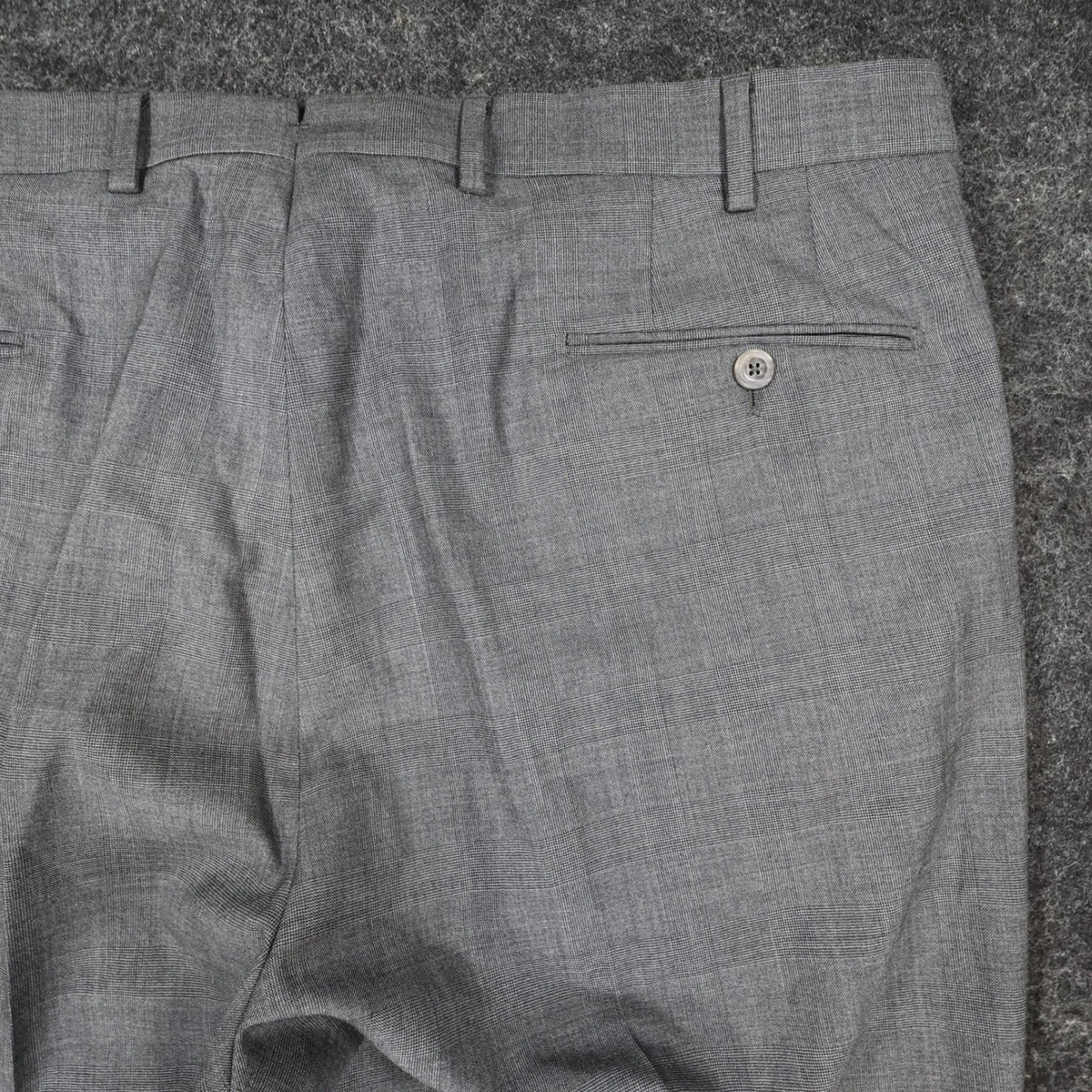 J. Hilburn Dress Pants Mens W42 Grey Wool Vitale Barberis Canonico Slacks - take2supply