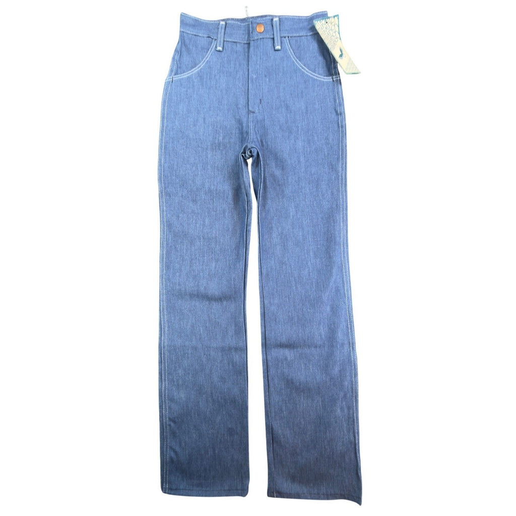 Maverick Vintage 80s Jeans Girls 10 Reg Blue Straight Leg NOS NWT 24x28 - take2supply