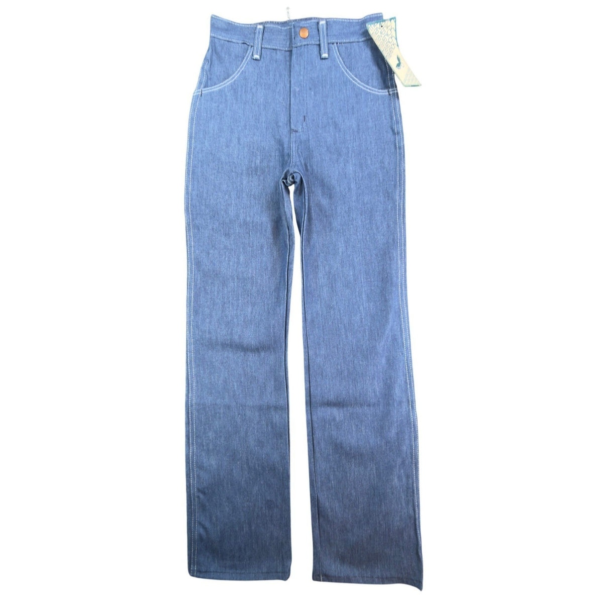 Maverick Vintage 80s Jeans Girls 10 Reg Blue Straight Leg NOS NWT 24x28 - take2supply