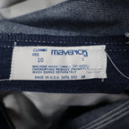 Maverick Jeans Boys 10 Reg Vintage 70s Blue Cotton Poly Straight Leg Deadstock - take2supply