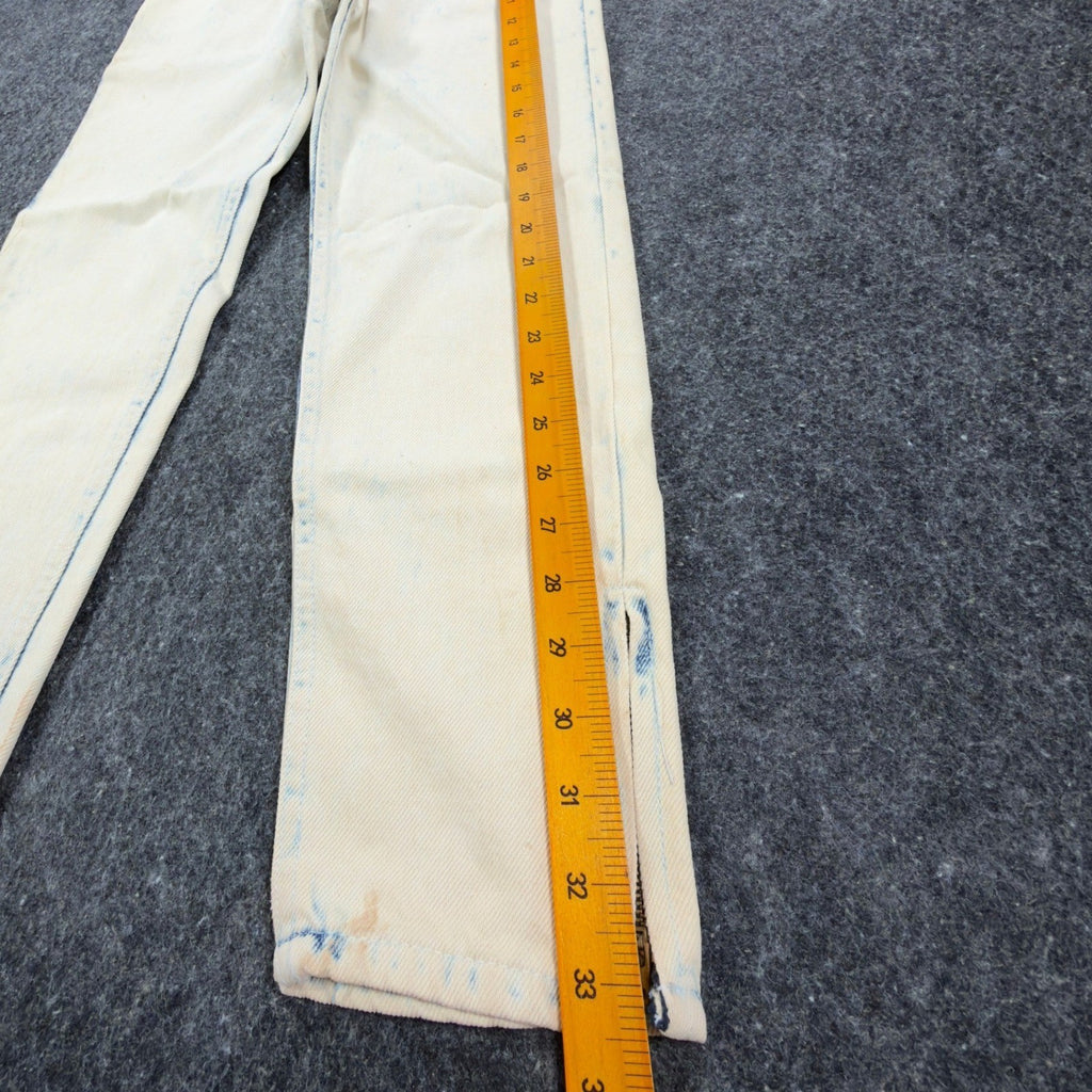 Lee 80s Vintage Marin Riders Jeans Girls 12 Acid Wash Yellow NWT C508 - take2supply