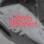 Sports Illustrated Windbreaker Mens XL Black Excellent Vintage Reflective Stripe - take2supply