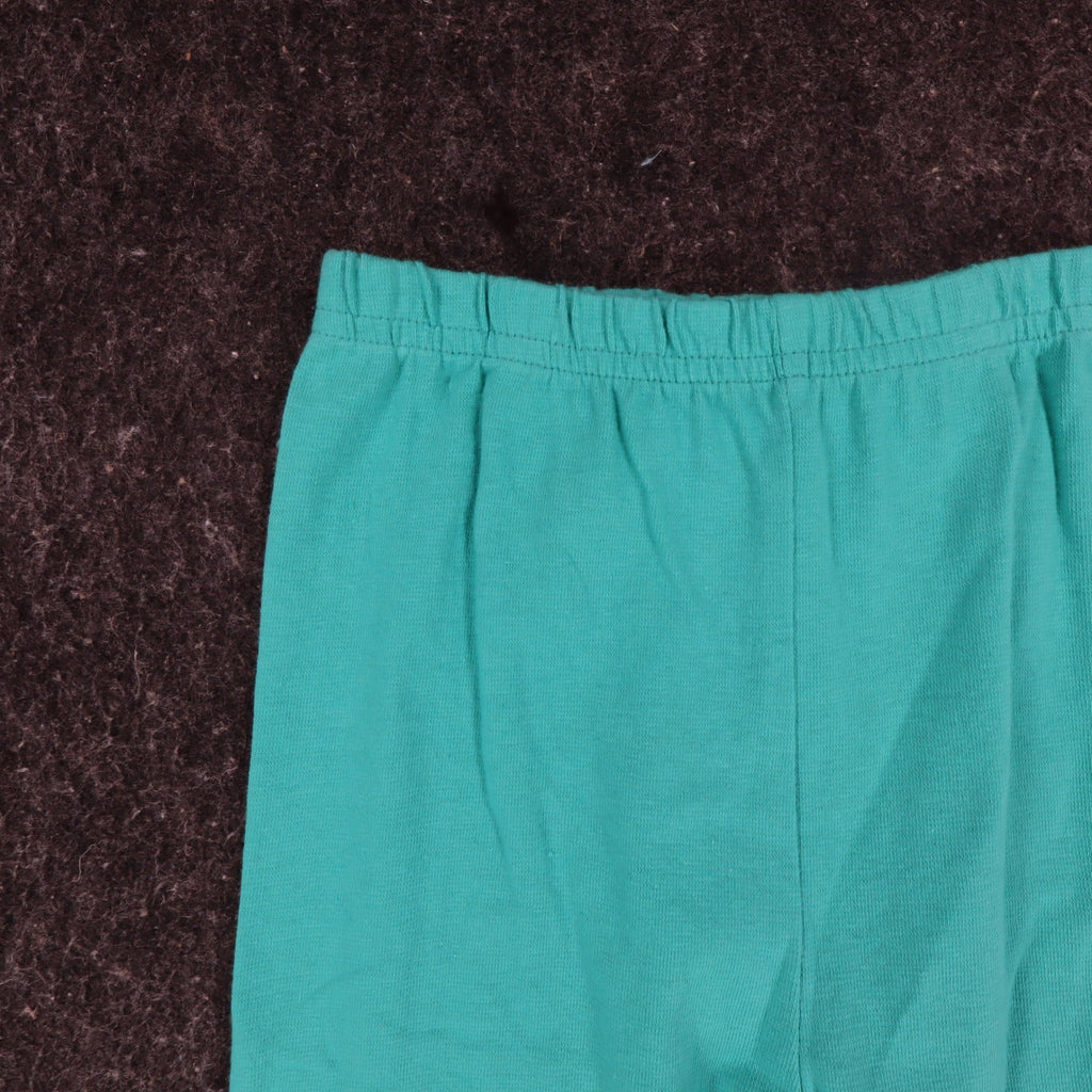 Hang Ten Leggings Medium Vintage 90s Teal Cotton Stretch Made in USA NWT - take2supply