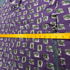 Wrangler 90s Rugged Wear Shirt Mens M Purple Cotton Leaf Print NWT R960LLV - take2supply
