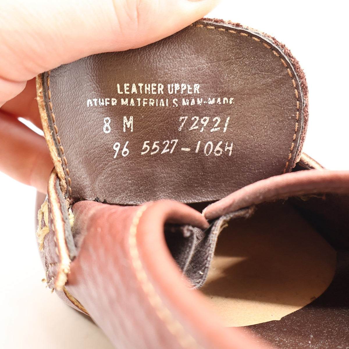 Wrangler Loafers Mens 8 M Vintage Brown Leather Deadstock Moccasin Toe 96-5527 - take2supply