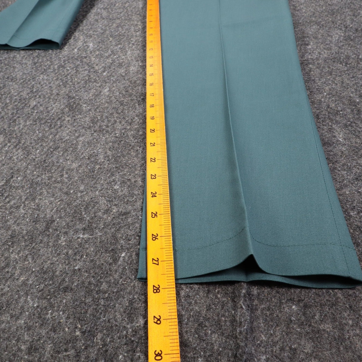 Montgomery Ward Work Pants Mens 32x28 Vintage 70s Teal Green Fortrel Deadstock - take2supply