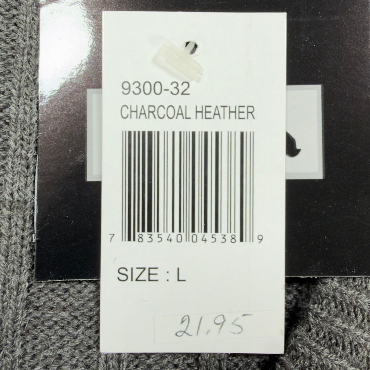 D'Avila V-Neck Sweater Vest Mens Large Charcoal Heather Grey Ribbed Knit NWT - take2supply
