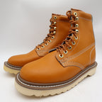 Walker Vintage 80s Work Boots Mens 3 E Tan Leather Deadstock New - take2supply