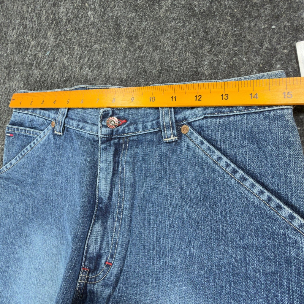 Tommy Hilfiger Y2K Carpenter Jeans Boy 20 Blue Cotton NWT Vintage 2003 Deadstock - take2supply