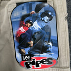 Lee Y2K Pipes Cargo Shorts Boys 7X S Tan Khaki Twill NWT Made in USA - take2supply