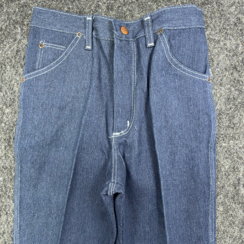 Maverick Vintage 70s Straight Leg Jeans Boys 16 Blue Cotton Blend NWT - take2supply