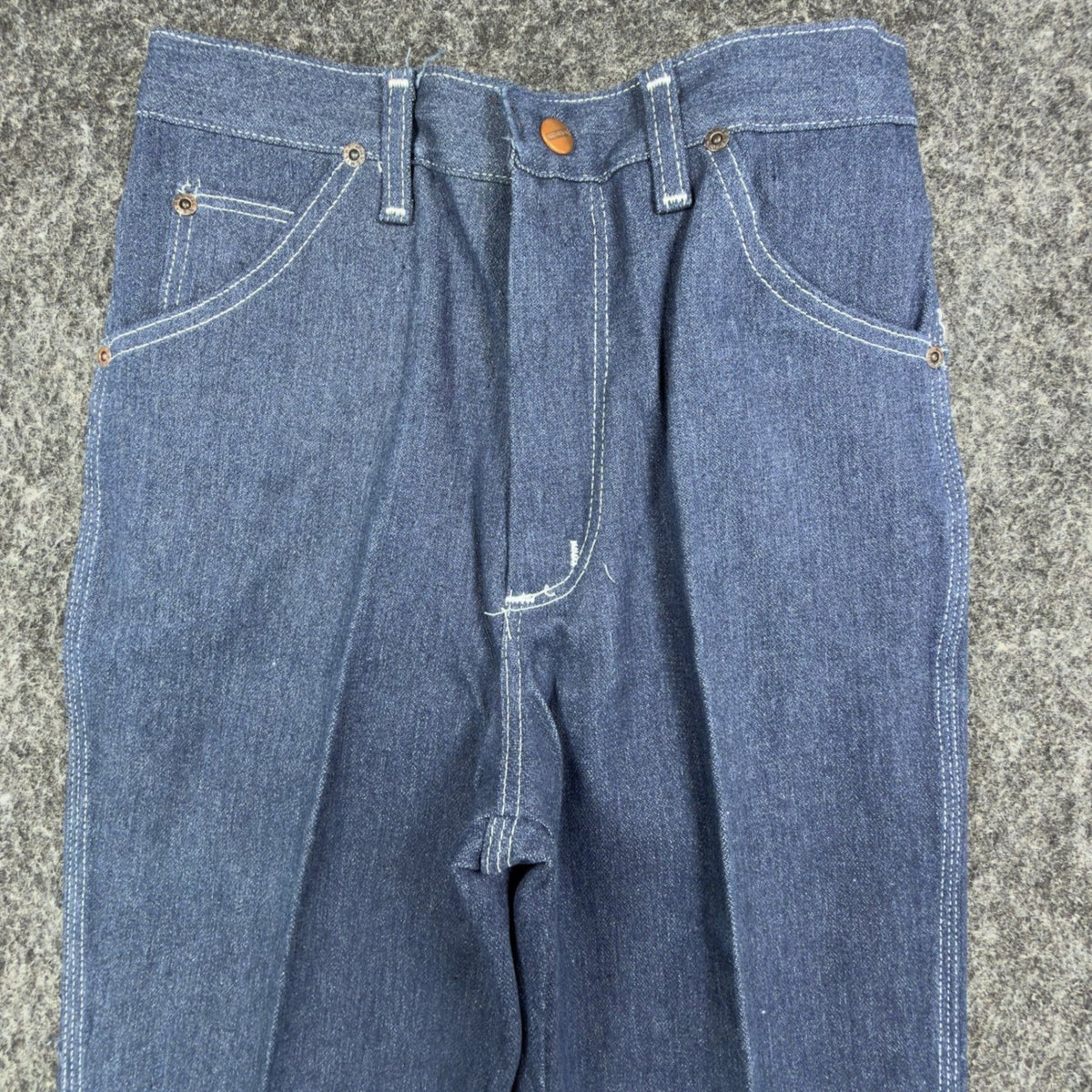 Maverick Vintage 70s Straight Leg Jeans Boys 16 Blue Cotton Blend NWT - take2supply