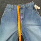 John Deere Carpenter Shorts Kids Size 16 Stone Wash Denim Blue Cotton NWT - take2supply