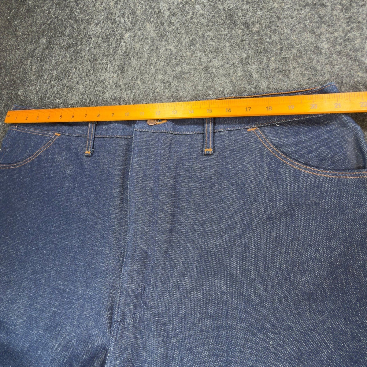 Wrangler Vintage 80s Bootcut Jeans Mens 44x32 Blue Cotton USA Made NOS NWT - take2supply