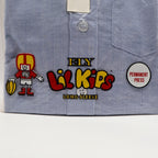 Ely Lil Kids Boys 4 Blue Oxford Shirt Long Sleeve Button Down Collar NIP - take2supply