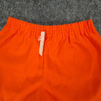 Fruit of the Loom Vintage 70s Gym Shorts Youth XS Orange Cotton NWT - take2supply
