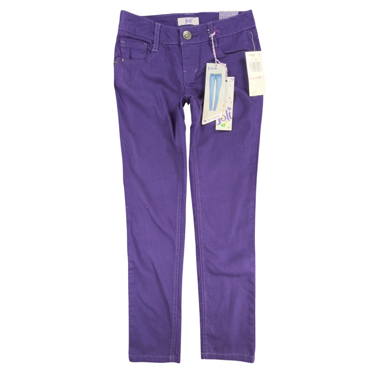 Jolt Y2K Skinny Jeans Girls Size 10 Purple Cotton Embellished NWT - take2supply