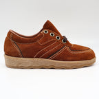 Walker Shoes Oxford Kids 11.5D Vintage Brown Suede Crepe Sole Deadstock 2646 - take2supply