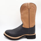 Old West 1611M Western Boots Mens 11.0 Black Tan Leather NIB - take2supply