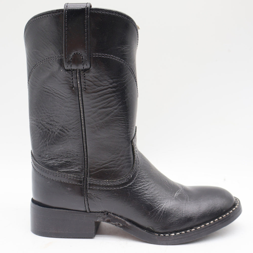 Acme Black Roper Boots Kids Size 13D Leather Western Cowboy Style 03122 - take2supply