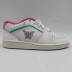 Willits Wind Sneakers Toddler 7.5 M Vintage 90s White Pink Butterfly Leather 288 - take2supply
