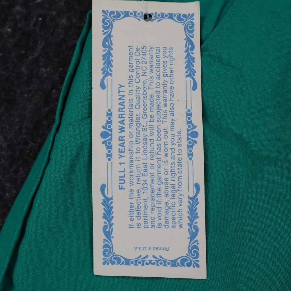 Wrangler Coolers Shorts Mens 30 Vintage 90s Green Cotton Patch Pocket 85551JD - take2supply