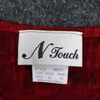 N Touch Tank Top Womens Size M Red Black Geometric Sleeveless Textured Knit NWT - take2supply