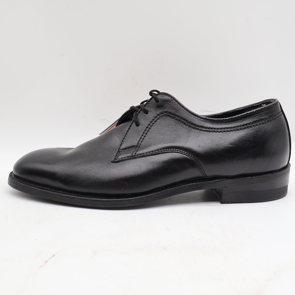 Barclay Oxford Dress Shoes Mens 10 D Vintage Black Leather Made in USA 90029 - take2supply