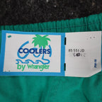 Wrangler Coolers Shorts Mens 30 Vintage 90s Green Cotton Patch Pocket 85551JD - take2supply