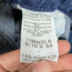 Wrangler Y2K Cowboy Cut Jeans Womens 9/10x34 Blue Denim Bootcut New C717 - take2supply