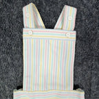 Maverick 1980s Vintage Striped Shortalls Girls 5 Pastel Multi NWT - take2supply
