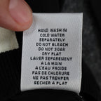 Lanalee Montreal Sweater Womens Large Black White Striped Colorblock Zip Back - take2supply