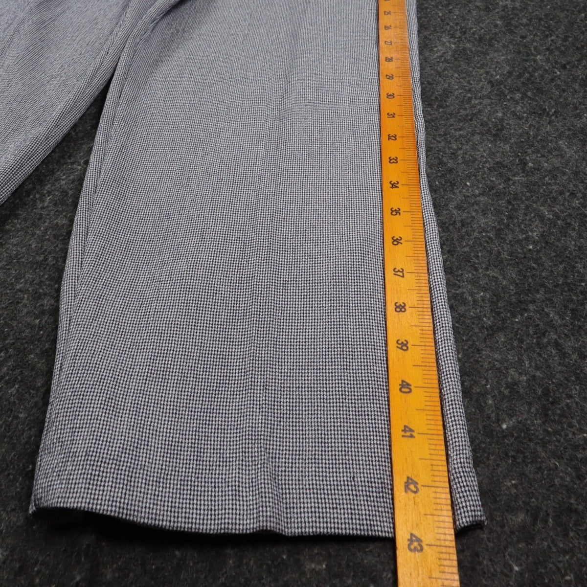 Southern Lady Pants Womens XL Navy Blue White Houndstooth Elastic Waist New - take2supply
