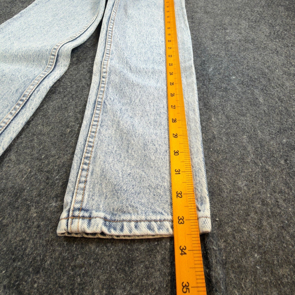 Levis 550 Jeans Boys 11 Slim Vintage 90s Light Acid Wash Denim Made in USA NWT - take2supply