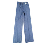 Vintage Young Maverick Jeans Boys 10 Blue Flare Elastic Waist Embroidered NWT - take2supply
