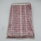 Saddle King Western Shirt Mens 15.5 Vintage Deadstock Red Plaid Pearl Snap USA - take2supply