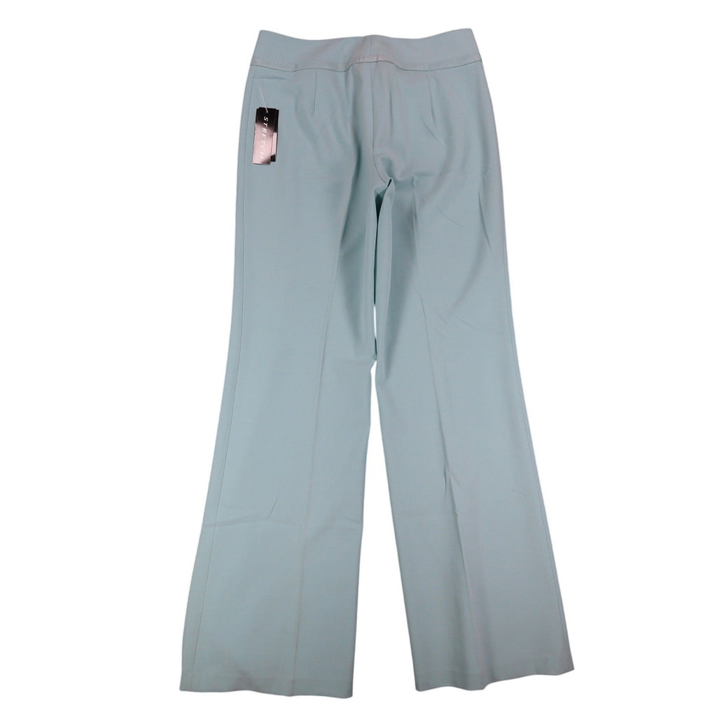 AGB Byer California Dress Pants Womens 6 Y2K Light Blue Wide Leg Stretch New - take2supply