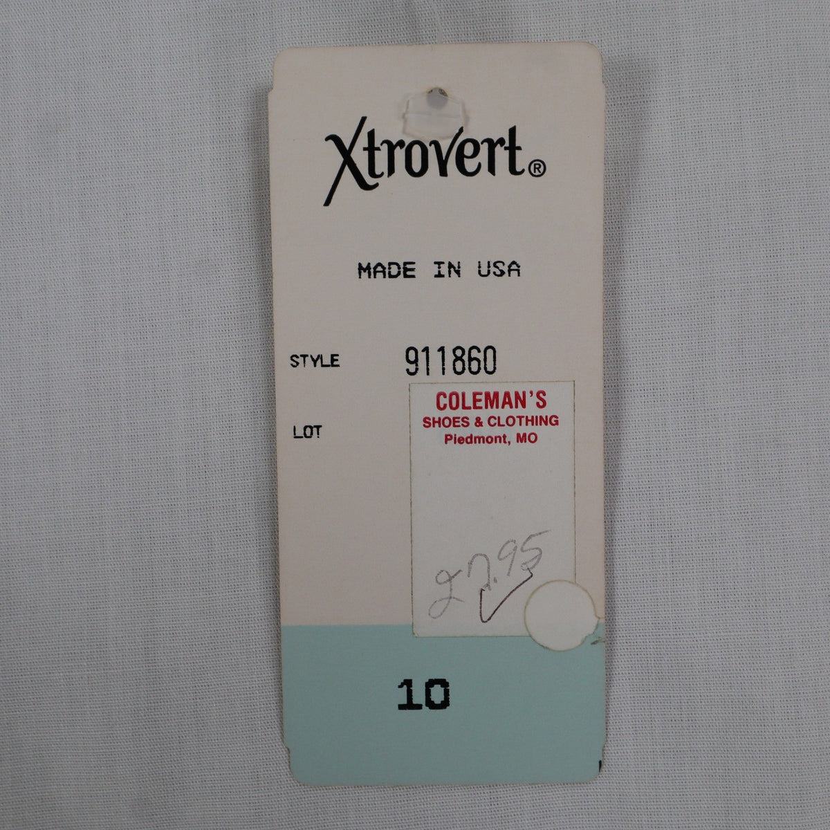 Xtrovert Blouse Womens 10 White Geometric Embroidered Short Sleeve USA NOS NWT - take2supply