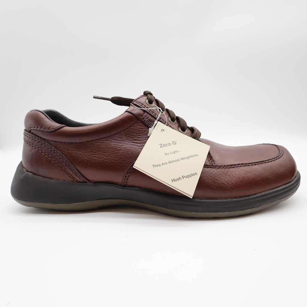 Hush Puppies Approach Oxford Shoes Mens 8 M Dark Brown Leather Airport Friendly - take2supply