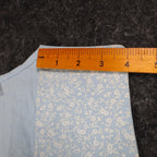 D.K. Gold Vest Womens 1X Vintage 90s Blue Floral Reversible Cotton Blend NWT - take2supply