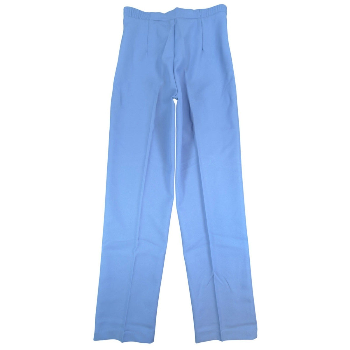Donnkenny 80s Vintage Slacks Women 10 Blue Poly Visa Stretch High Waist NWT USA - take2supply