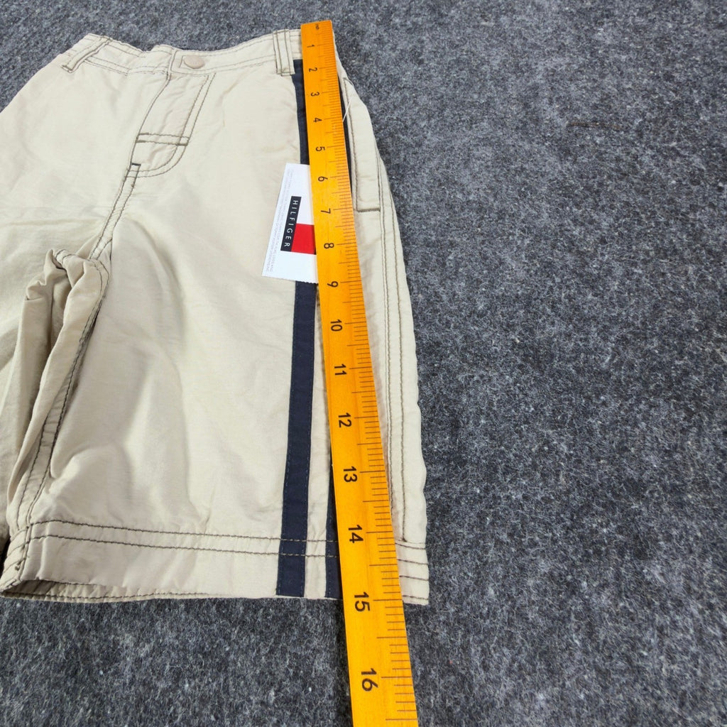 Tommy Hilfiger Y2K Cargo Shorts Boys 4 Tan Cotton Nylon NWT - take2supply