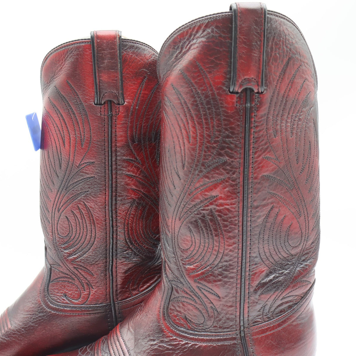 Durango Cowboy Boots Mens 8 D Vintage 2005 Black Cherry Leather Western SW4225 - take2supply