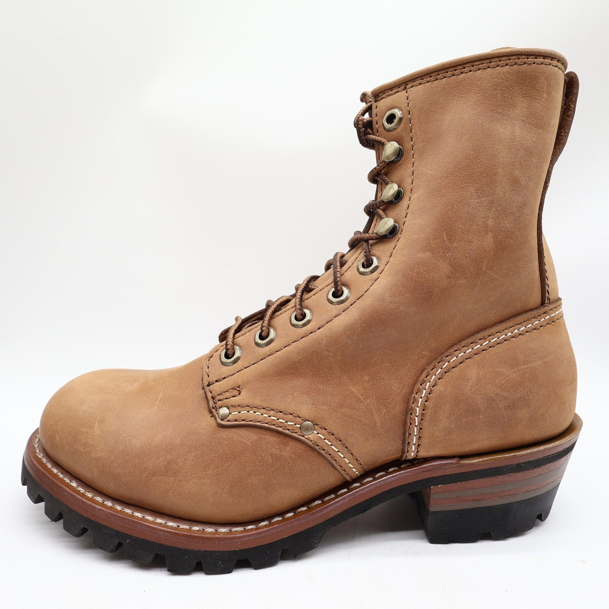Carolina Logger Boots Mens 9 2E Brown Leather Steel Toe Work Boots NWT 8585 - take2supply