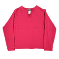 Southern Lady Top Women XL Red Long Sleeve V-Neck Faux Wrap Cotton Blend NWT - take2supply