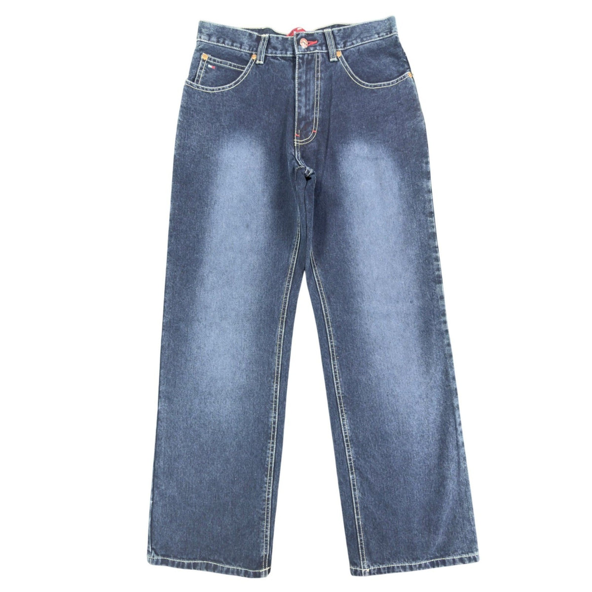 Tommy Hilfiger Y2K Freedom Fit Jeans Boys 16 Blue Cotton Deadstock NWT - take2supply