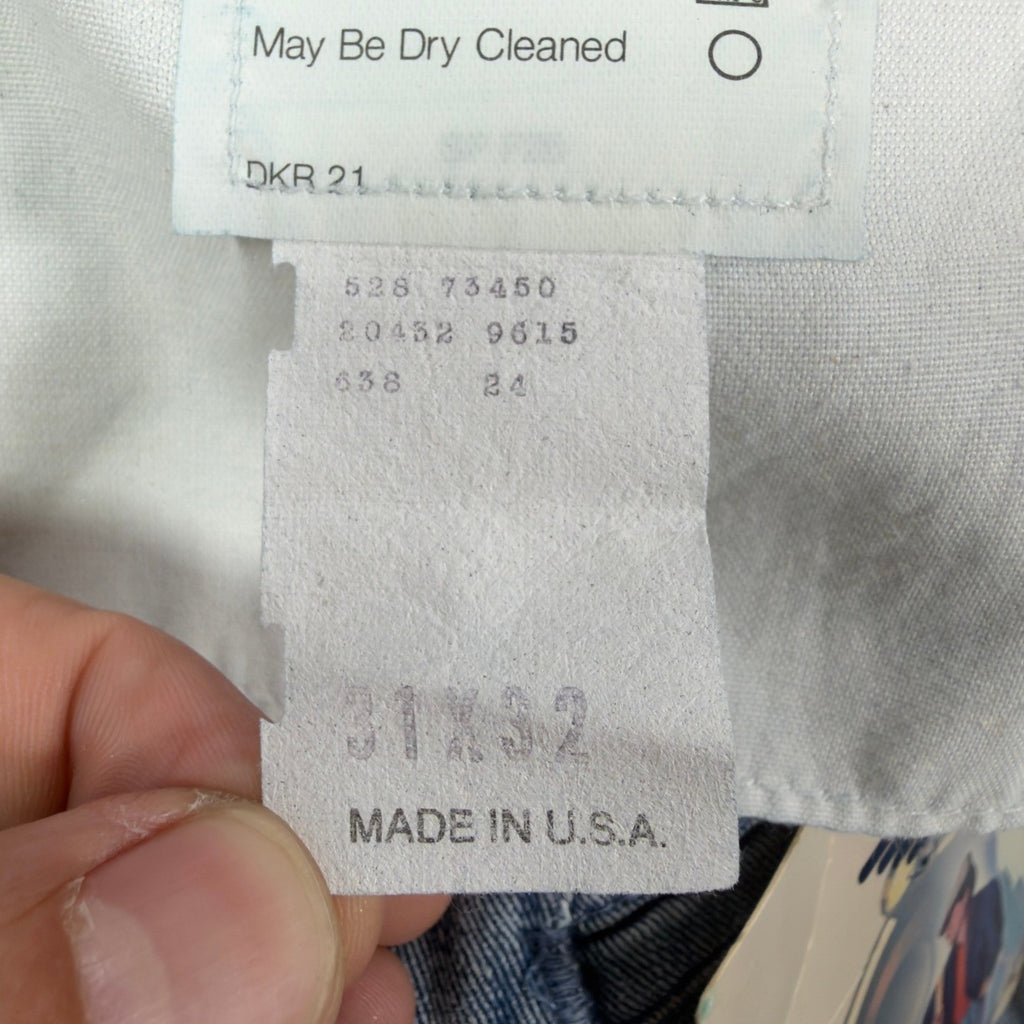 Dockers Vintage 90s Pleated Jeans Mens 31x32 Light Wash Cotton NWT Made in USA - take2supply