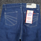 Dee Cee Rappers Jeans Womens 16 Regular Vintage Deadstock Blue Cotton USA Made - take2supply